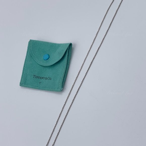 Authentic Tiffany & Co Silver Solid Heart Necklace - Picture 5 of 9